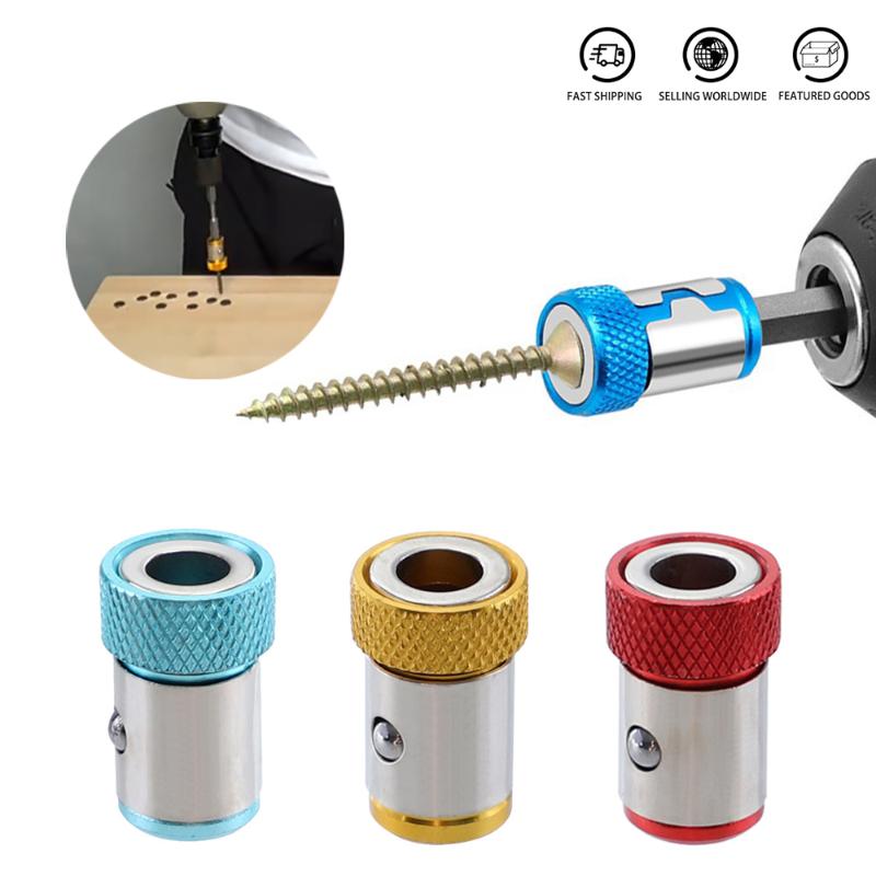 

Hand Tools Screwdriver Drill Bit Magnetic Ring For 6.35mm Adjustable Screw Tip Magnet Powerful Set ProfessionalHand