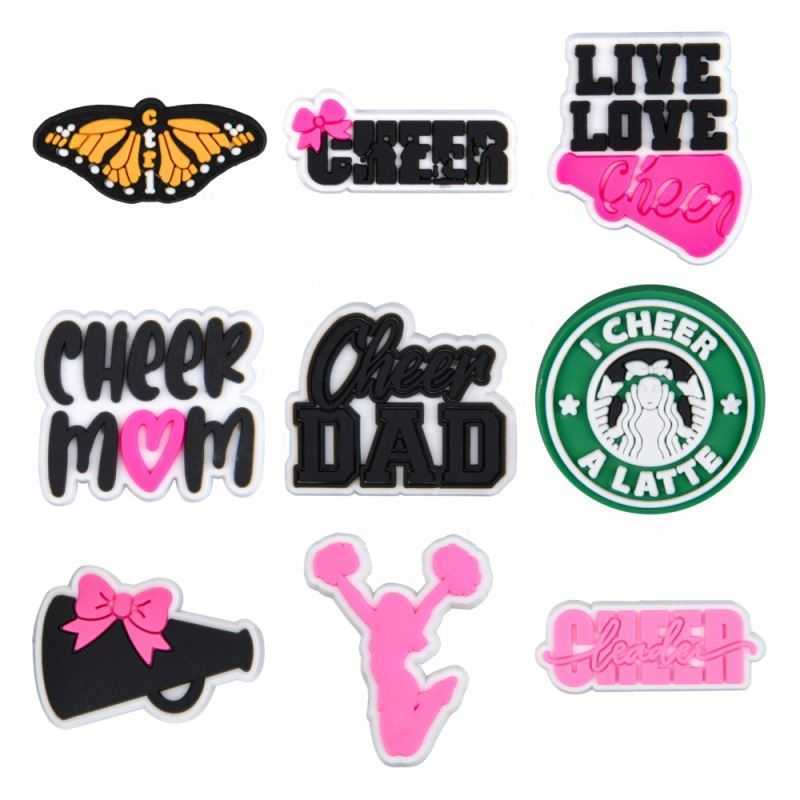 

2022 Latest Model Soft PVC Pink chrms for Kids Holiday Gift Luxury Cartoon Clog Charms for Shoe Decoration