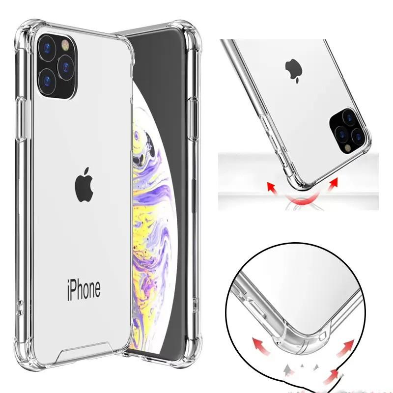 

Transparent Shockproof Acrylic Hybrid Armor Hard Phone Cases for iPhone 13 12 11 Pro XS Max XR 8 7 6 Plus Samsung S22 S21 S20 Note20 Ultra A72 A52 A32 A12 S21FE Redmi Huawei, White