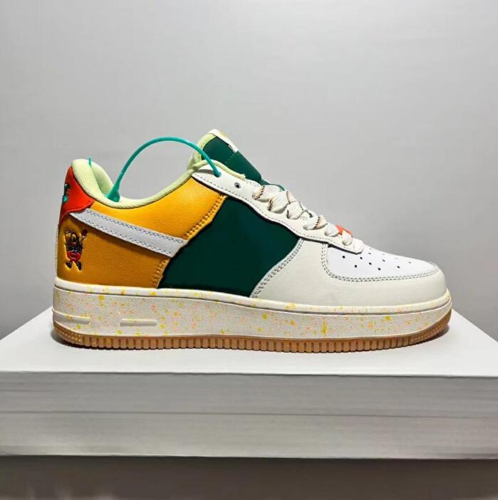 

2022 Designer Men Women One Low Casual Shoes Mens Sneakers White Black Blue Yellow-green Frost Womens Outdoor Sports Trainers 36-44, #16