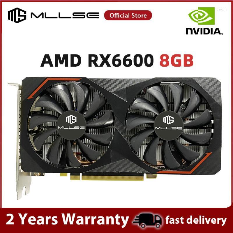 

Graphics Cards AMD Radeon Rx 6600 8GB Video Card GPU GDDR6 128Bit 7nm RX6600 Support Intel Desktop CPU MotherboardGraphics