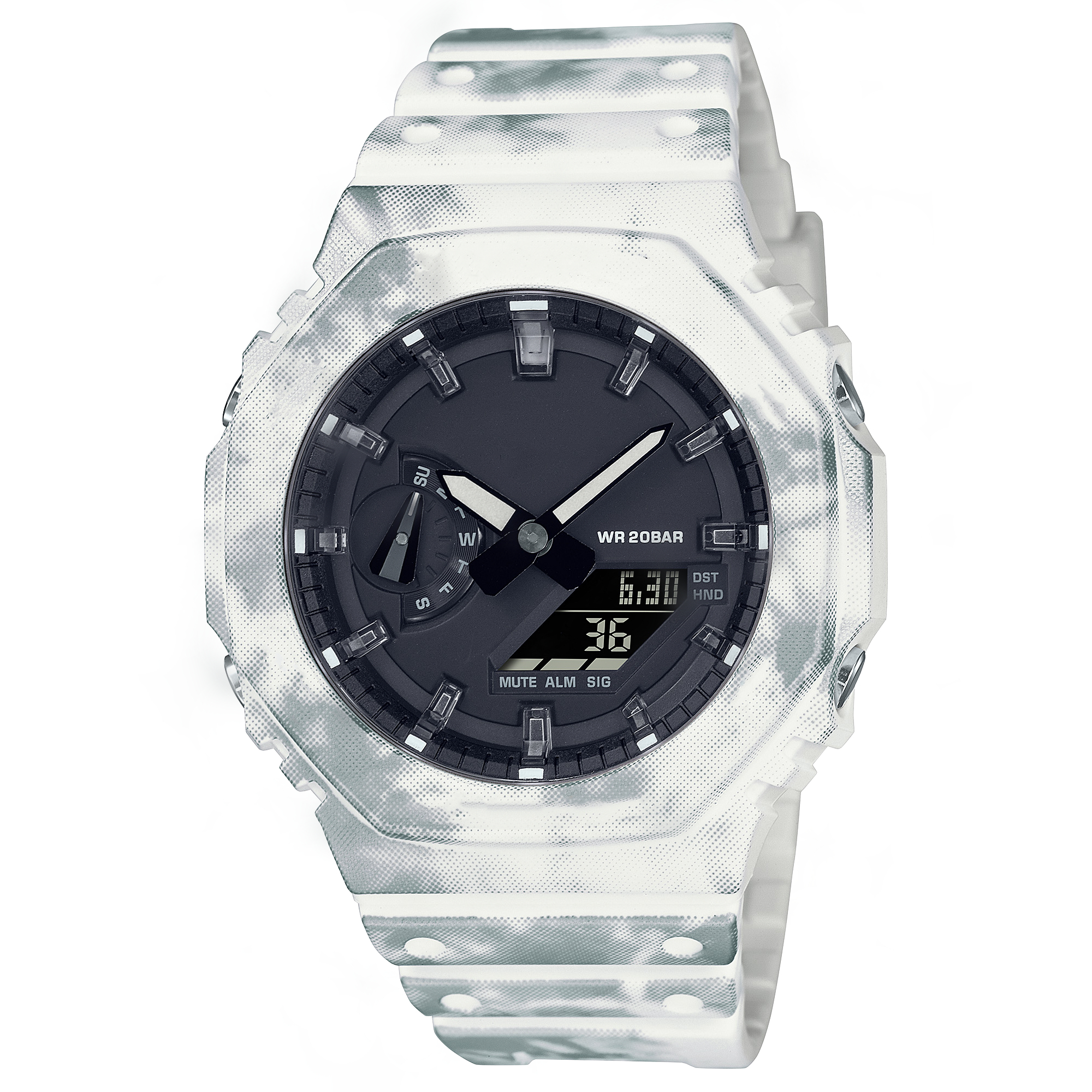 

Men's GA2100 Watch Sports Quartz Digital Watch LED Cold Light Dual Display World Time Full Function Waterproof