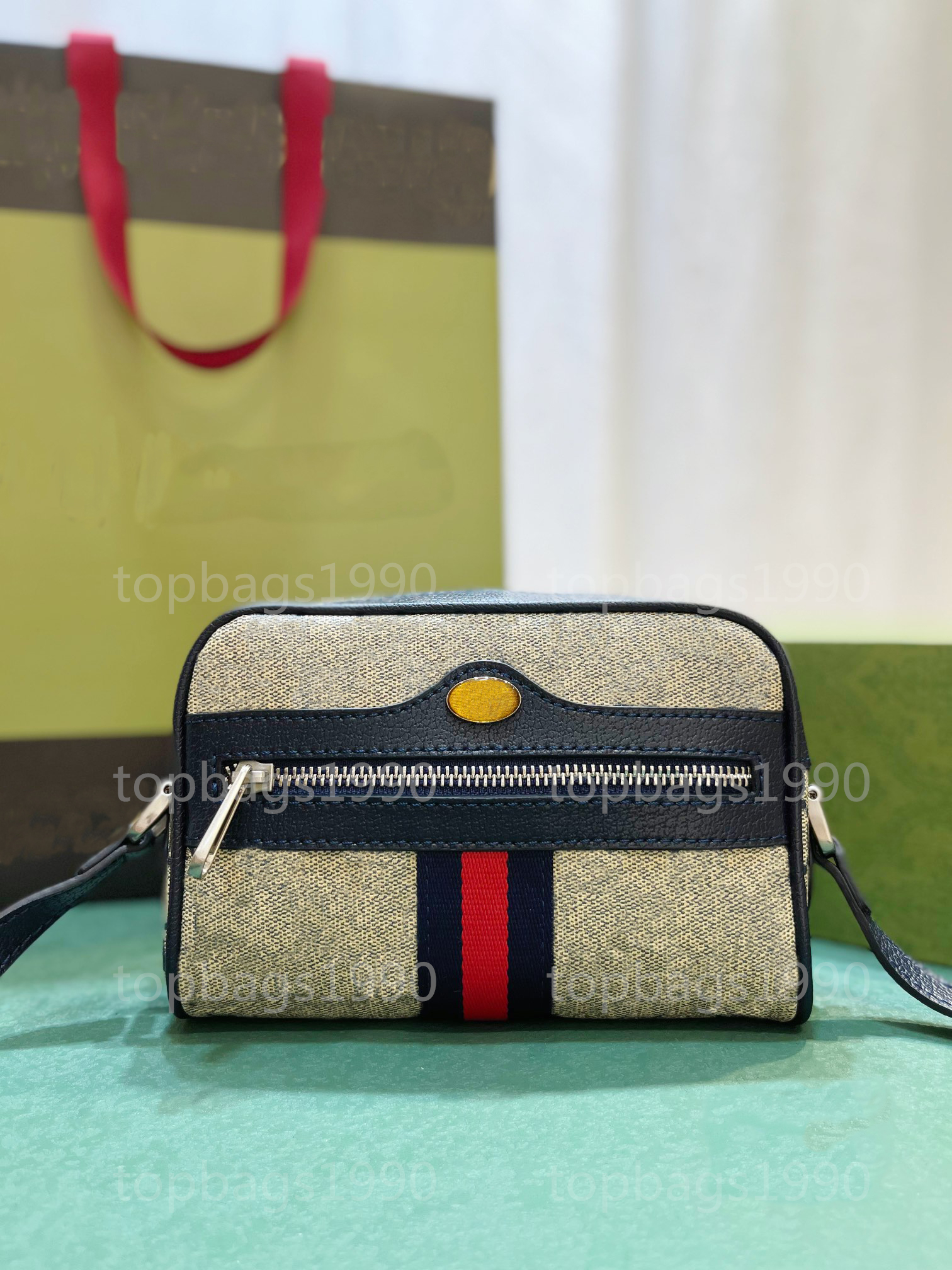 Unisex Fashion Casual Designe Luxury Ophidia Mini Crossbody Shoulder Bag TOTE Handbag Messenger Bags TOP Mirror Quality 517350 purse Pouch