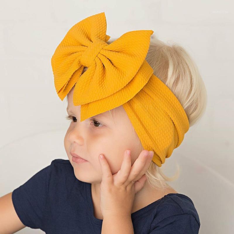

Hair Accessories 18 Colors Children's 2022 Super Large Bow Headband Fabric Baby Headdress, Yellow