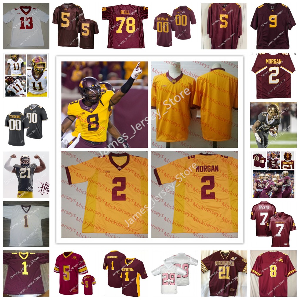 

NCAA Minnesota Golden Gophers Stitched football Jersey Jaqwondis Burns 24 Mohamed Ibrahim 9 Daniel Jackson 17 Athan Kaliakmanis 4 Mar'Keise Irving 8 Ky Thomas jersey