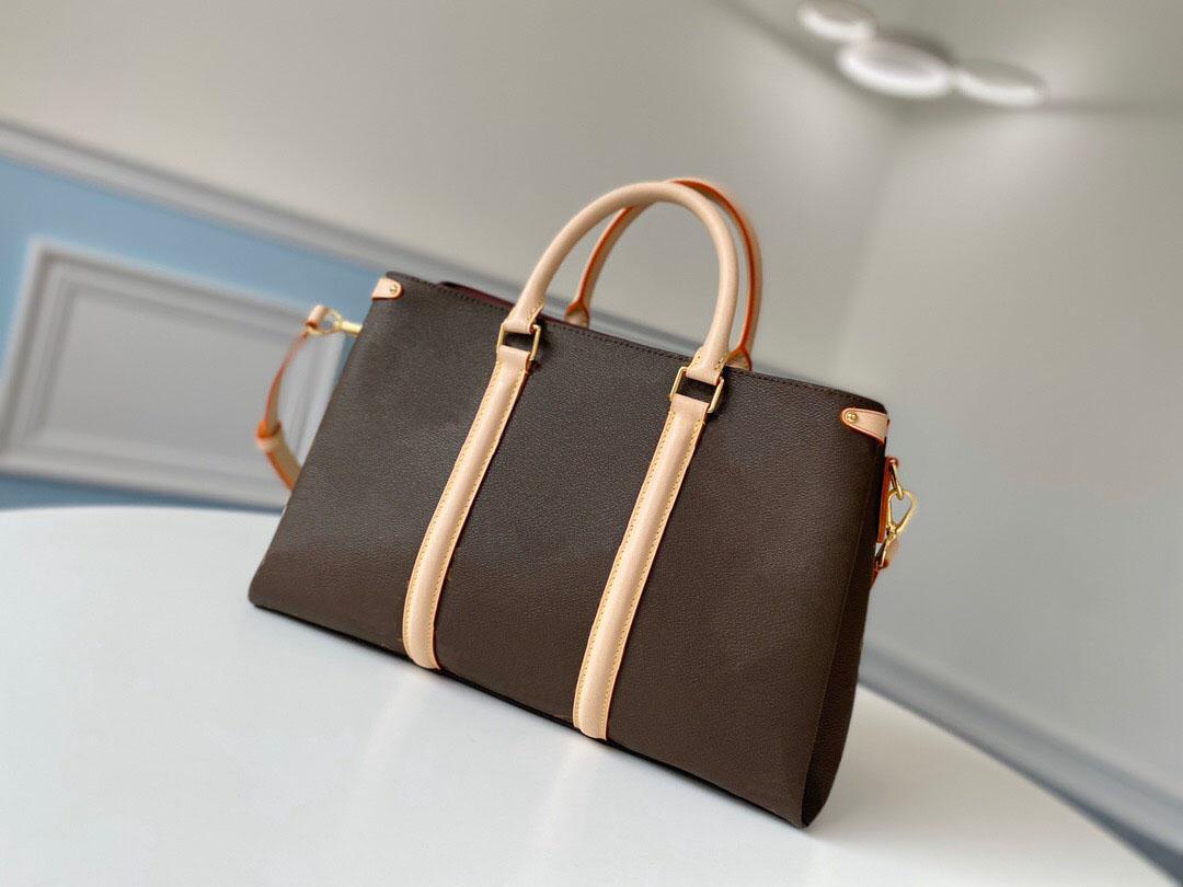 

luxurys womens designers bags handbags purses 2021 shoulder crossbody messenger cowhide Genuine real leather fashion gold Large tote 011, Brown