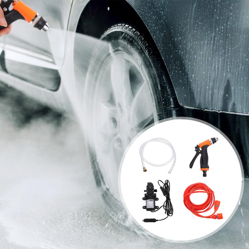 

Water Gun & Snow Foam Lance Set 12V Portable High Pressure Pump Electric Washer Kit For VehicleWater