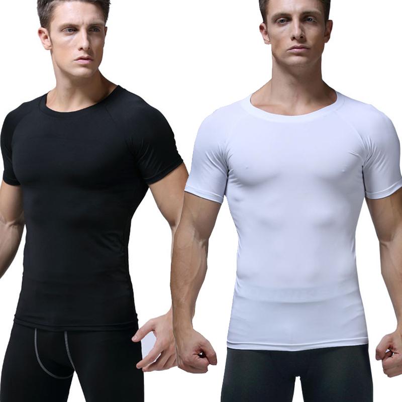 

Men's T-Shirts Summer Cotton Soild Color Tights Baskeball Streetwear Casual Men Short Sleeve Men's Blank T ShirtMen's