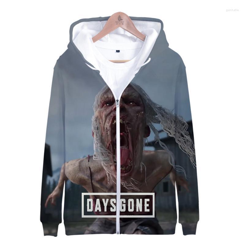 

Men's Hoodies & Sweatshirts Hoodie Days Gone Game Zipper Men's 3D Print Fashion Sweatshirt Long Sleeve Coat Plus Size Hooded Swea