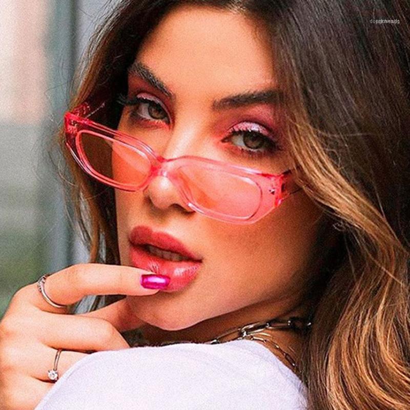 

Sunglasses Small Cat Eye Men Women Vintage Narrow Frame Rectangle Sun Glasses Ladies Trendy Shades Outdoor UV400 Eyewear