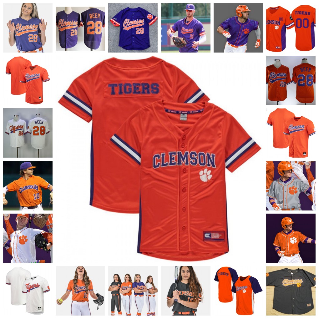 

2022 NCAA Custom Clemson Tigers College Stitched Baseball Jersey 12 Justin Wrobleski Jerseys 20 Mat Clark 22 Sam Weatherly 36 Sheldon Reed, Green