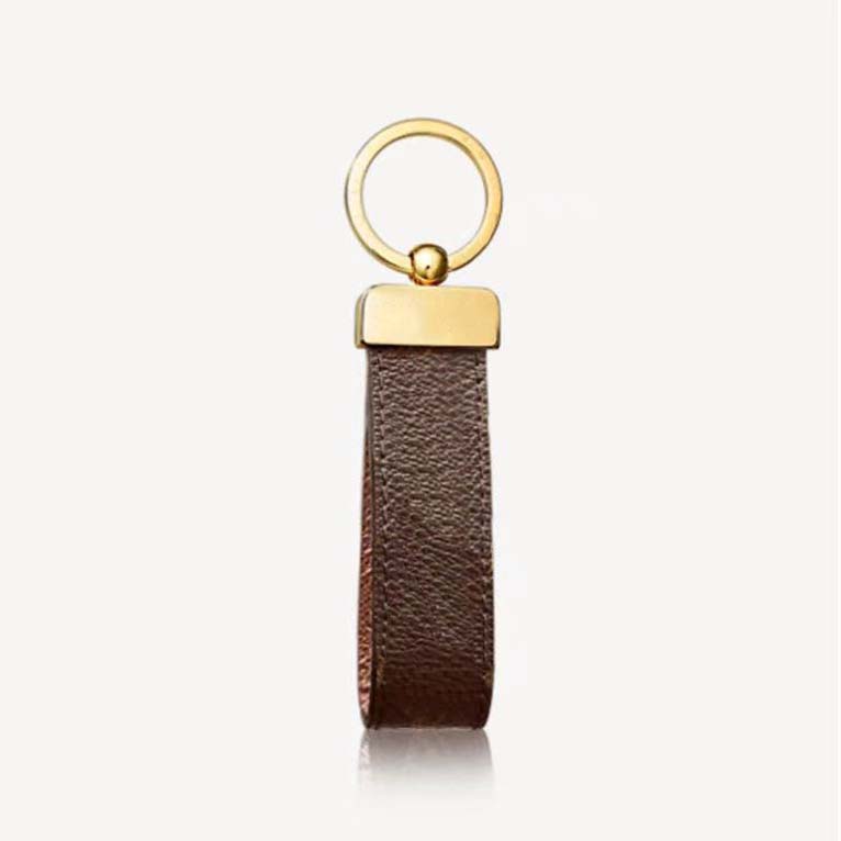 High quality Keychain Brand Designer Key Chain Mens Luxury Car Keyring Womens Buckle Keychains Handmade Leather Men Women Bags Pendant Accessorie-image-740607463
