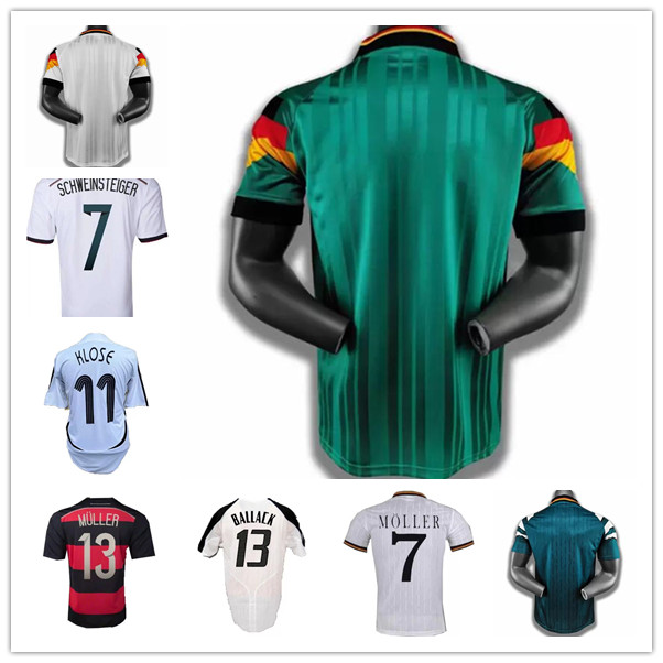 

1990 1992 1994 1988 geRmanyS Retro Soccer Jersey Littbarski BALLACK KLINSMANN 1998 2014 Matthias classic vintage KALKBRENNER 1996 2004 2006 football shirts, 18