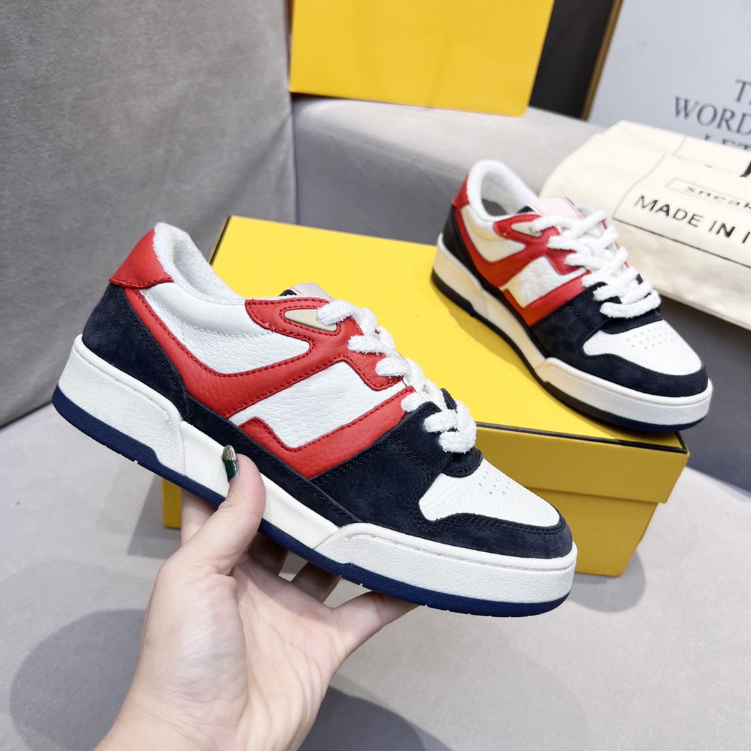 

Matching Suede Low-Top Shoes Women Men Luxury Designer Shoe White Canvas Sneakers Cotton Laces Rubber Shoes, Color 1