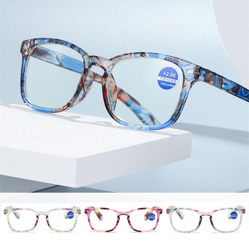 

Sunglasses Product Transparent Package Flower Anti-blue Light Reading Glasses Ladies High-definition