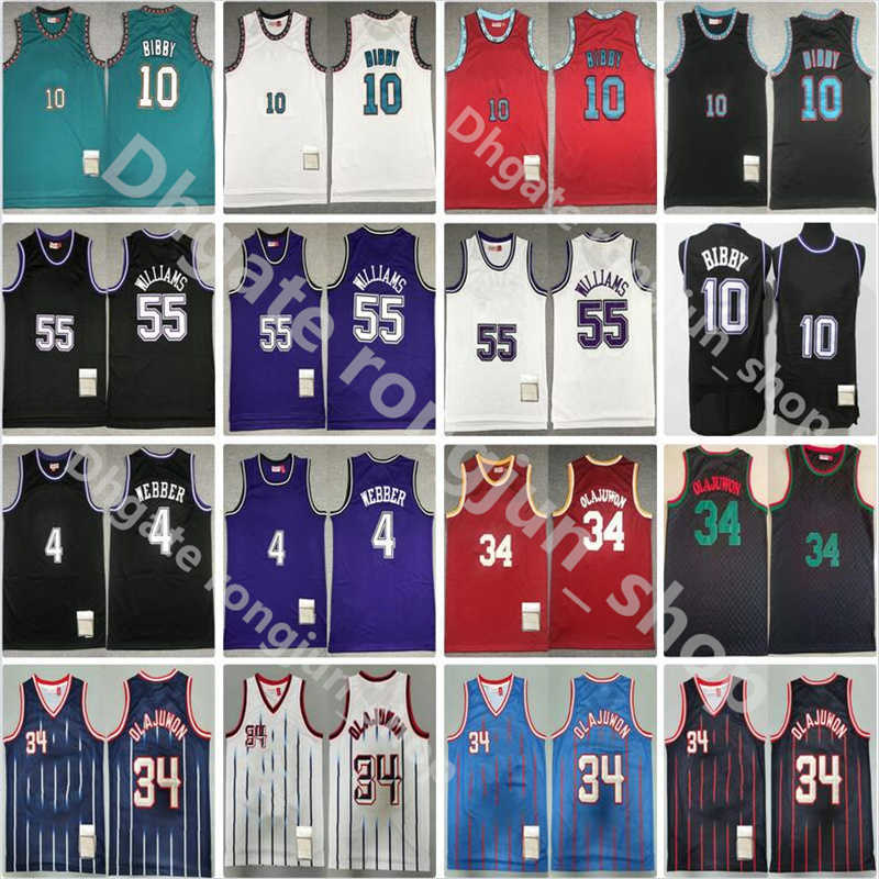 

Mitchell and Ness Stitched Men Basketball Mike Bibby 10 Chris Webber 4 Jason Williams 55 Hakeem Olajuwon 34 Jerseys Vintage Retro''nba''Jersey, Picture