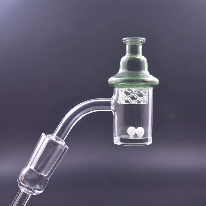 

Cheapest HooKah Accessories OD25mm Quartz Banger Nail with Spinning Carb Cap 10mm 14mm 18mm Male Female 45 90 Degrees Dhl Free