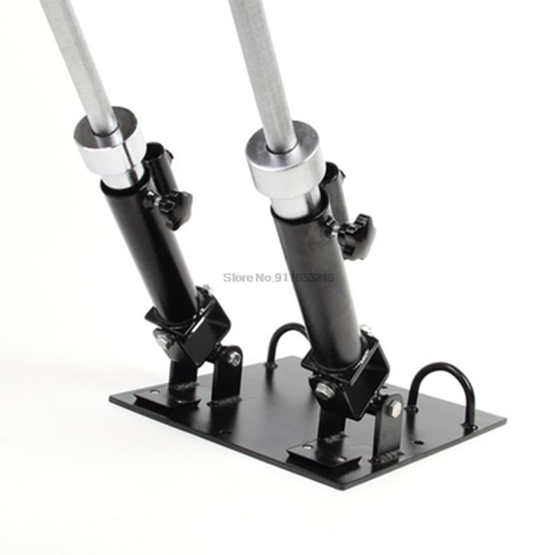 Accessories Single Double Barrel Barbell Squat Deadlift Explosive Power Fitness Bar Gun Rack-image-760566426
