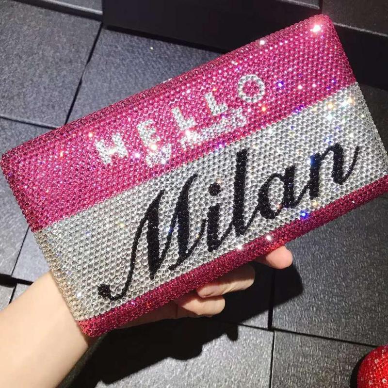 

Evening Bags Lady Rhinestone Clutch Crystal Diamond Purse Luxury Women Bag Fashion Ladies Chain Clutches MinaudiereEvening, Color same picture
