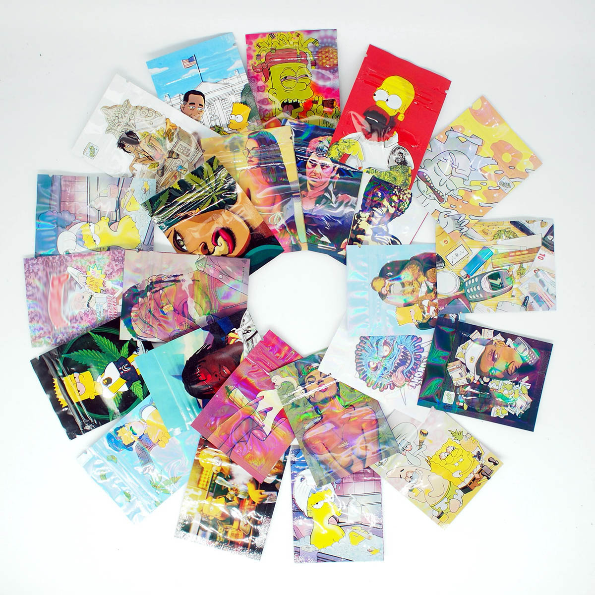 

Mylar bags 3.5 Zakken Hersluitbare Geur Proof Ziplock Aluminium