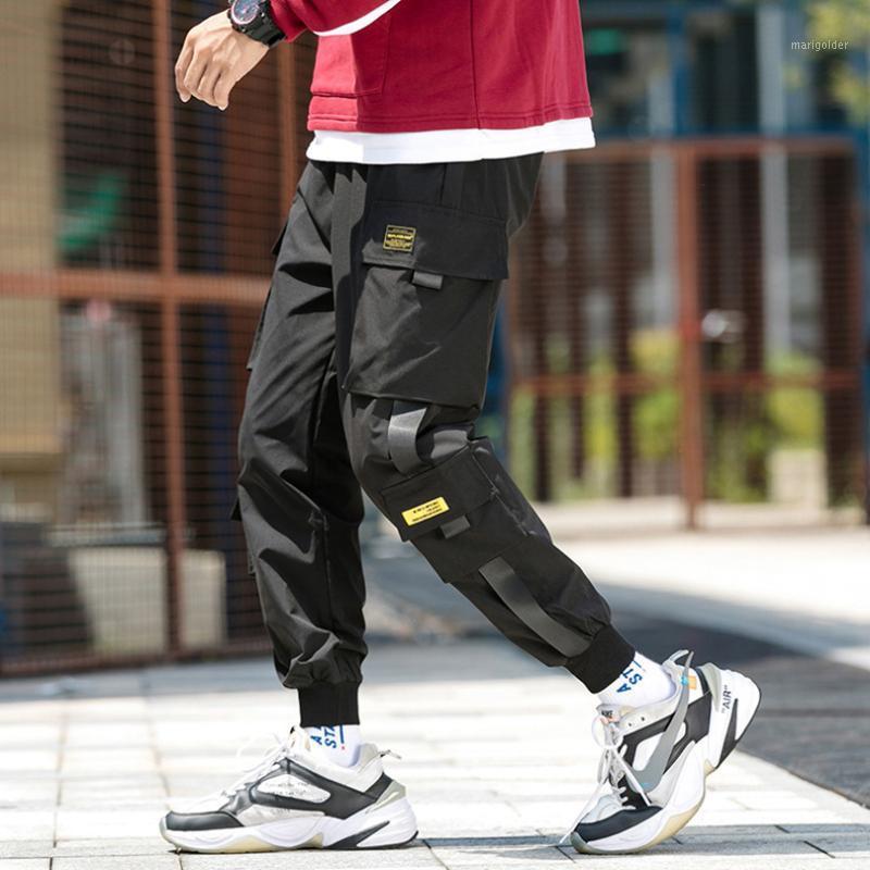 Pantalons pour hommes Salopettes pour hommes Tendance coréenne Jogging Streetwear Oversize Cargo Male Joggers Survêtement multi-poches Tech Sprin