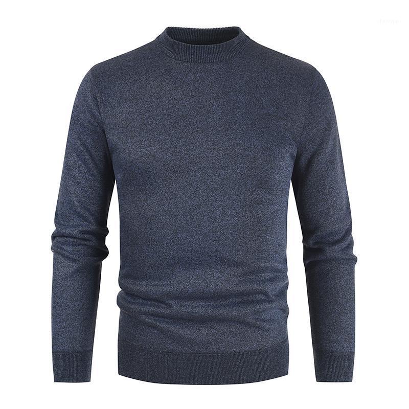 

Men's Sweaters Men 2022 Winer Casual Solid Thick Plus Velvet Sweater Pullovers Elasticity Fashion Slim Fit O-Neck, Black