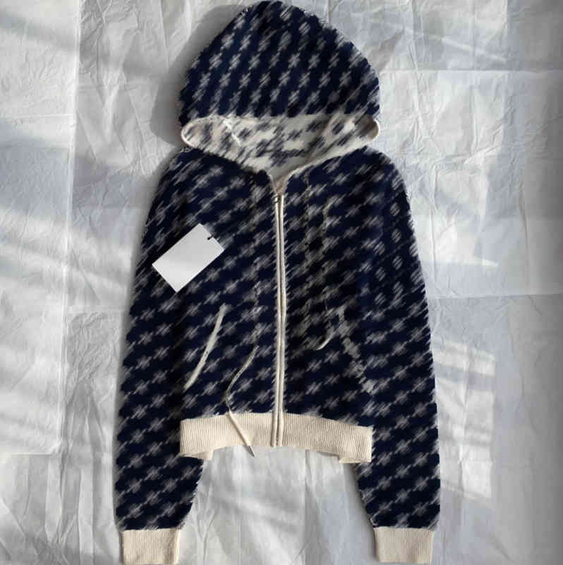 

Luxury Designer Jackets For Womens Brand Cotton Logo Print Zip Cardigan Hooded Jacket Fashion Autumn Tops Women Clothing 0912, 17