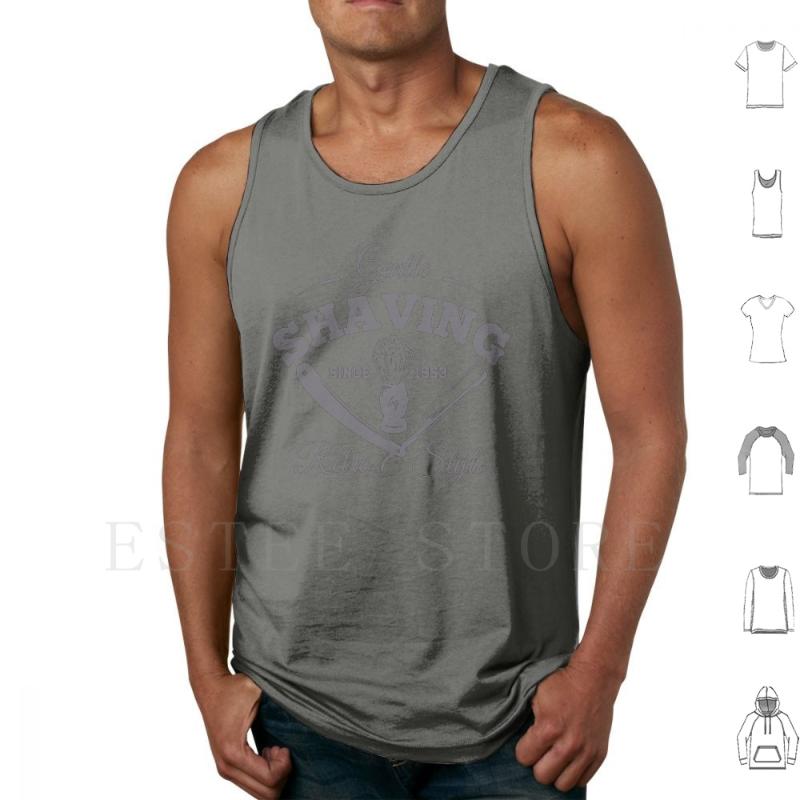 

Men' Tank Tops Vintage Classic Retro Men Shaving Beards Rule Art Vest Beard Rules Black And White, White;black
