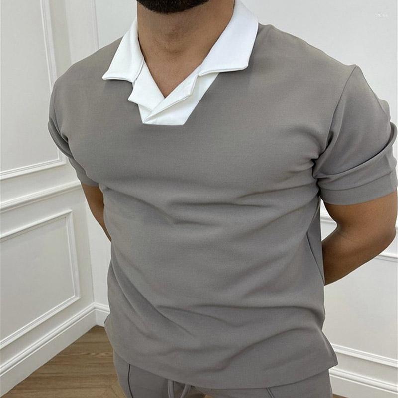 

Men's Polos Summer 2022 Men's Shirt Man Short-Sleeved Polyester Quick Dry Lapel Tops Casual Clothing ShirtsMen's Men'sMen's, Wjf-4