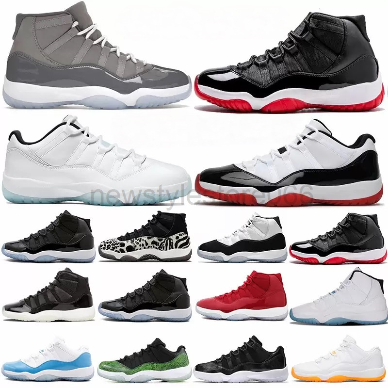 

11s 11 Basketball Shoes High Low Citrus Concord Legend Blue Jumpman Gamma 25th Anniversary Cool Grey Space Jam Mens Womens Retro Win Like 96, 27