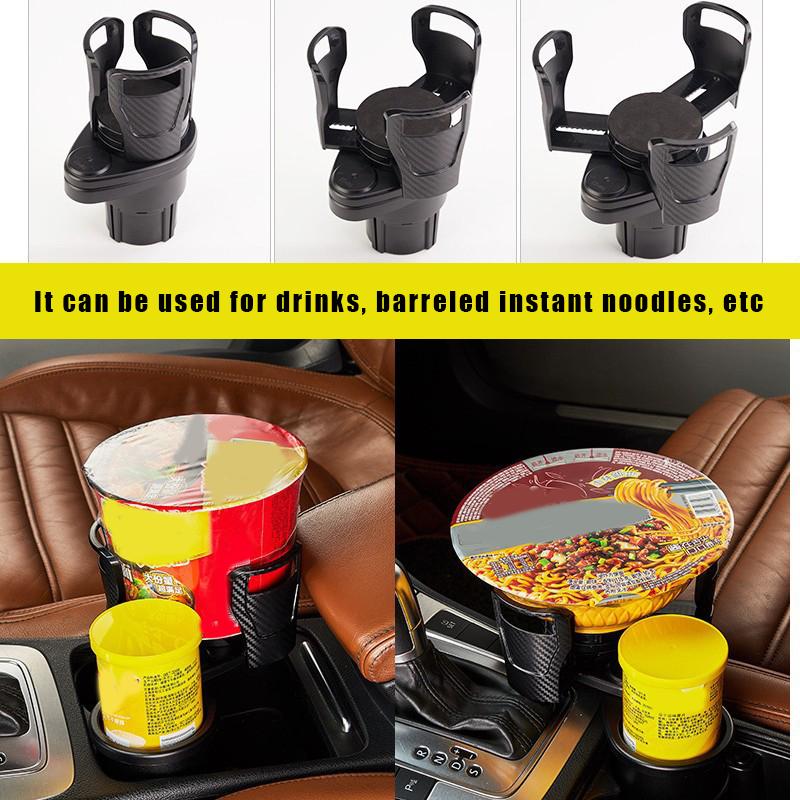 

Car Organizer Cup Holder Expander Auto Water Bottle Rack Universal Drink Coffee Insert With Adjust Width TD326
