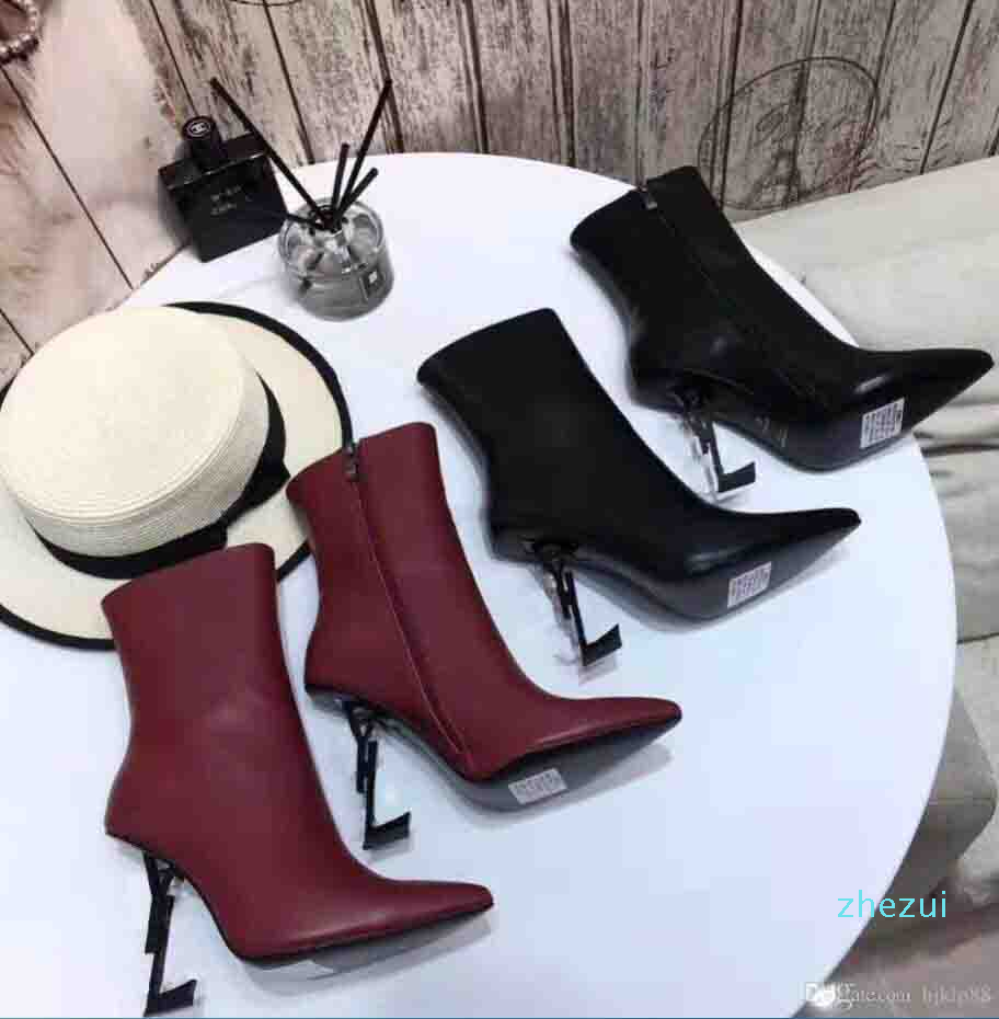Boots en cuir designer Chaussures Femme Chaussures nuptiales de mariage
