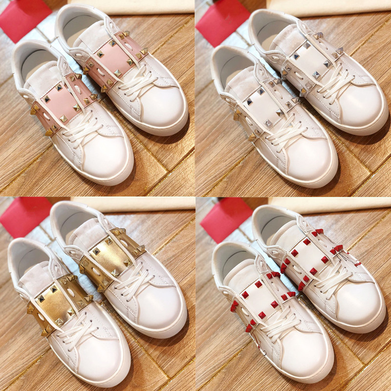 

Fashion Designer Mens Casual Shoes Womens Sneaker Lovers Leather Lace Up Platform Studs Sneakers Luxury Suede Dress Shoe Run Sports Shoes Basketball 35-45