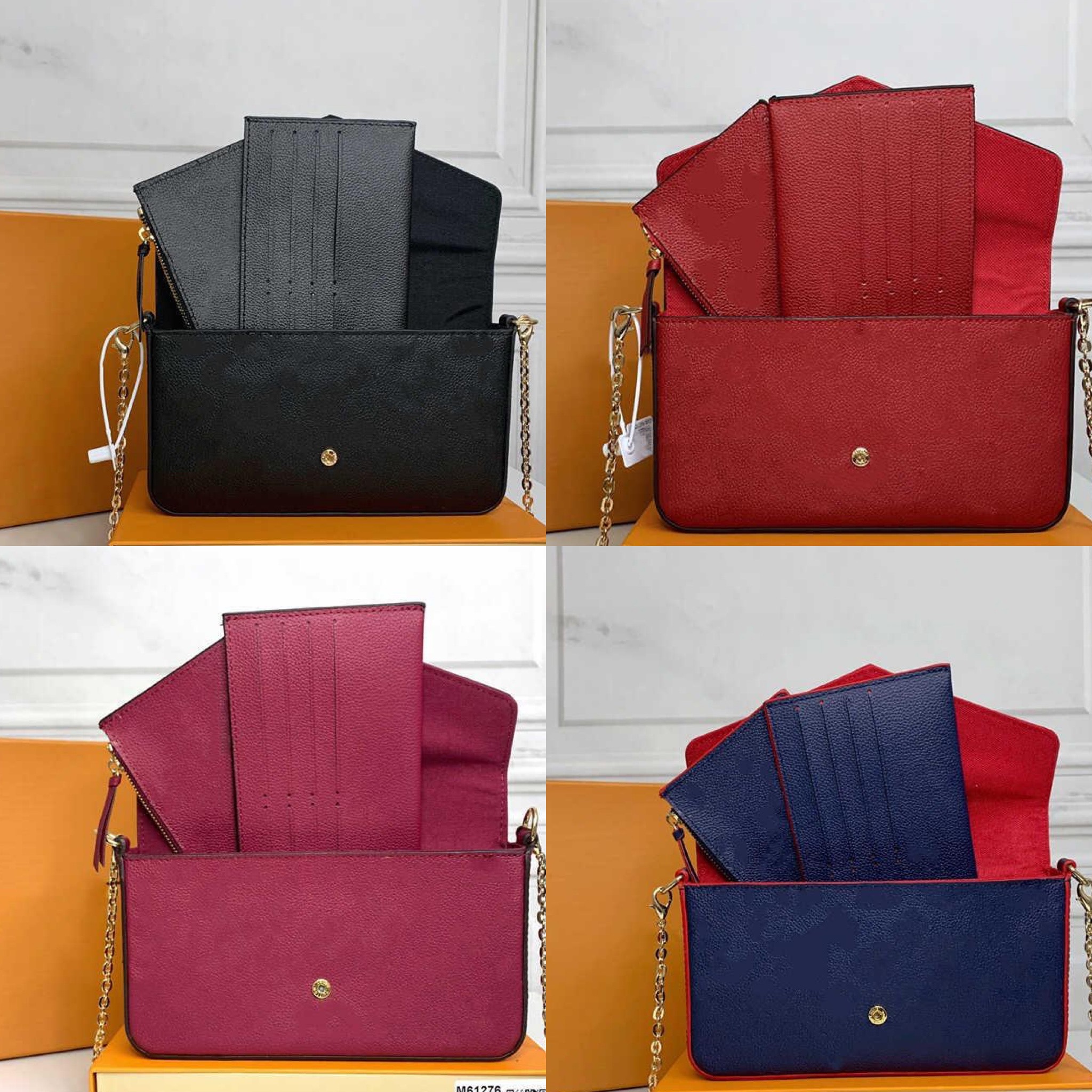 

2022 New Fashion Cross Body Bag for Women Real Leather Bag High Quality Luxurys Designers Bags Purse Woman Fashion Multi Chain Crossbody Bag, H61276 with box