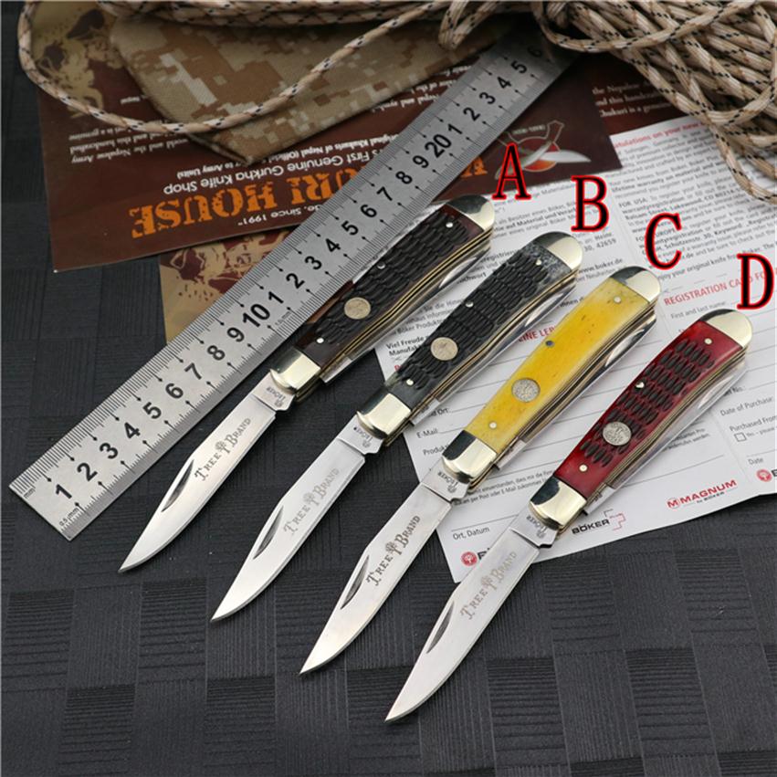 

OEM Bok boker double open blade folding knife 9cr14mov Blade EDC hunting self defense tactical knife outdoor tools2610