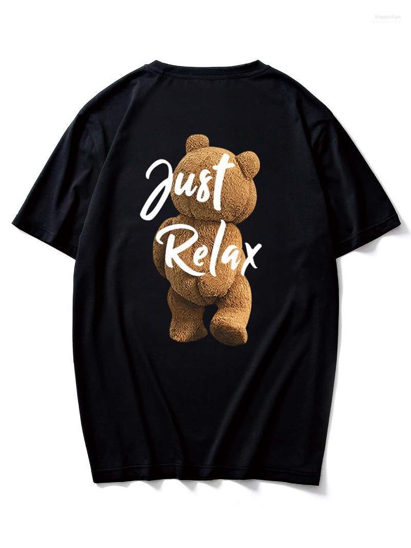 

Men' T-Shirts Short Sleeve T-Shirt Printing The Summer 2022 Men Slogan And Cartoon Graphic Tee Bles22, Black