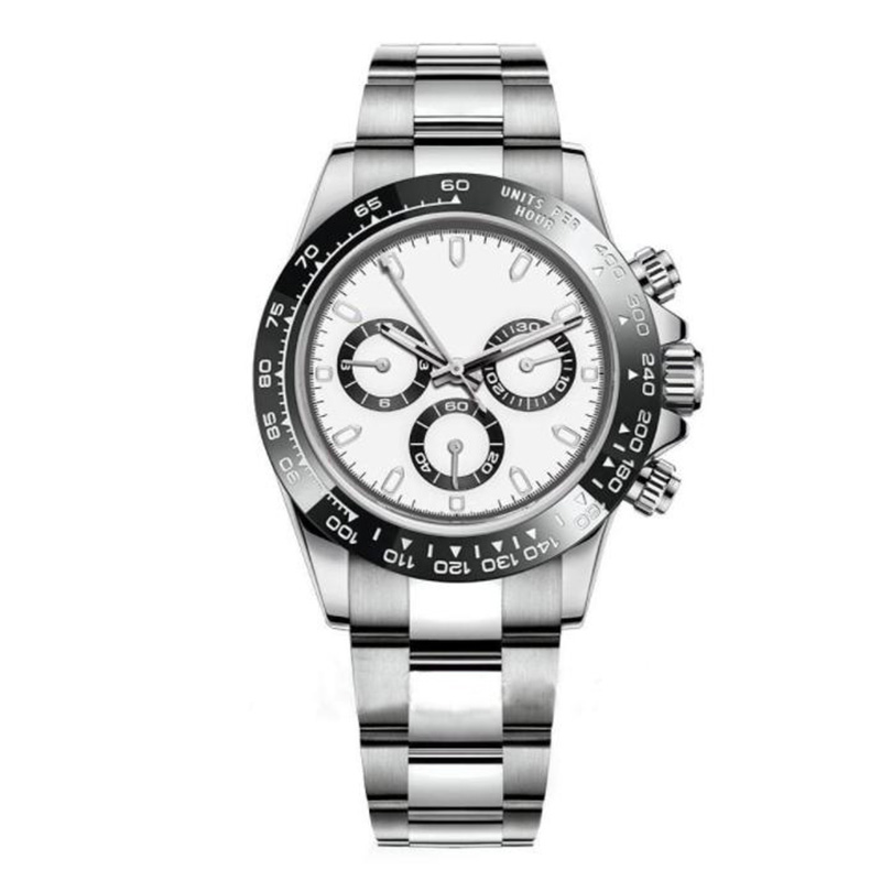 

Mens Watch Sapphire Glass Mechanical Automatic Movement Black Wihte Dial Men Wristwatch Luminous Watches Stainless Steel Waterproof Wristwatches Montre De Luxe