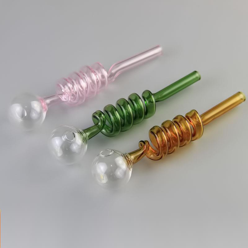 

Colorful thick Glass Oil Burner Pipes Mini Small Handpipe Oil Nail Pipe Smoking Accessories