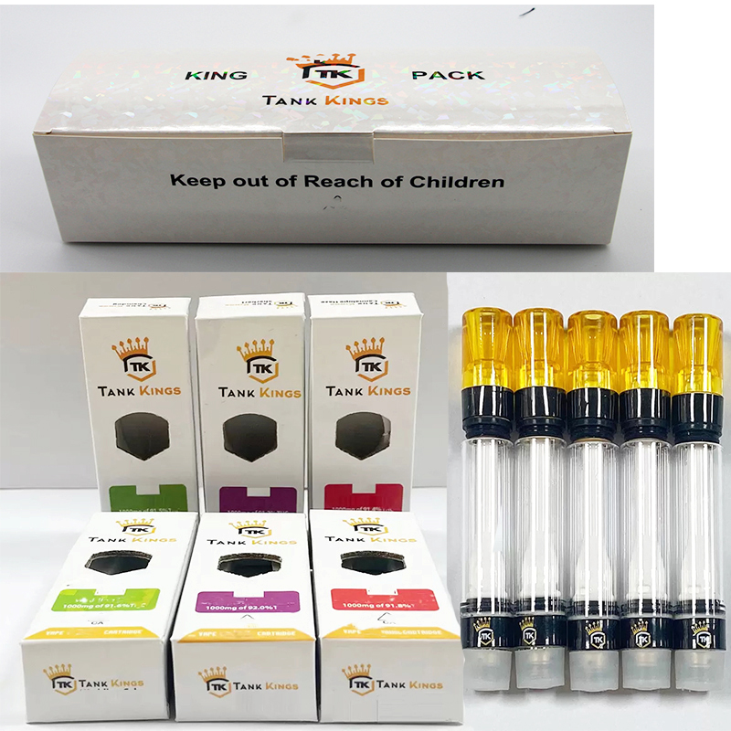 

TK Cartridges Electronic Cigarettes Atomizers 1.0ml Empty vape carts ceramic core Press in tips with packing boxes 510 Thread