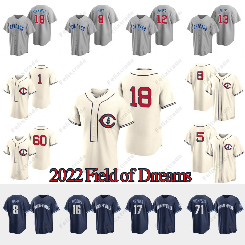 

2022 Field of Dreams Jersey Nick Madrigal Willson Contreras Chicago Seiya Suzuki Nico Hoerner Sammy Sosa Ian Happ Marcus Stroman Ryne Sandberg Nelson Velazquez Cubs, 2022 field of dreams cool base