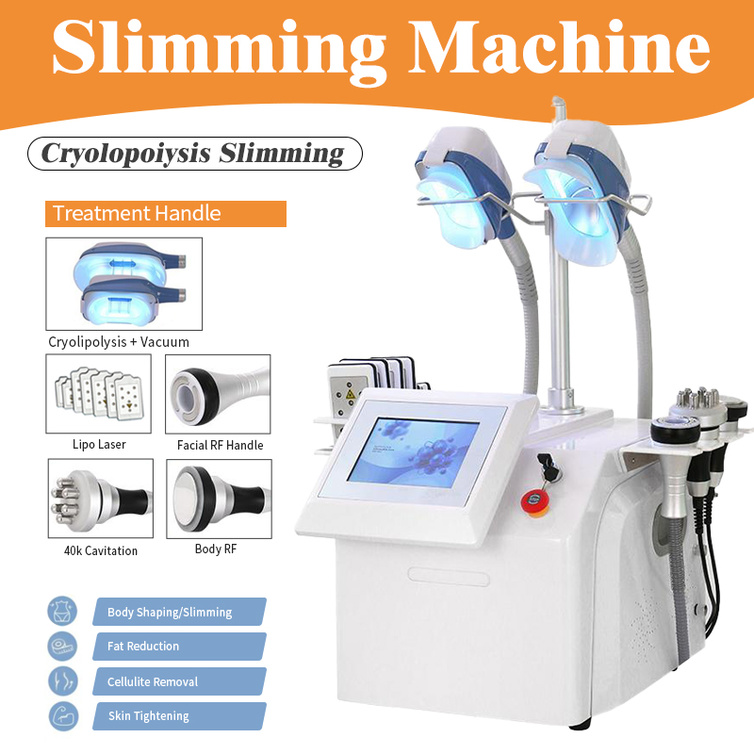 

Fat Freezing Machine Ultrasonic Cavitation Rf Slimming Roller Shape Machine Lipo Laser 2 Fat Freezing Handles Work Together