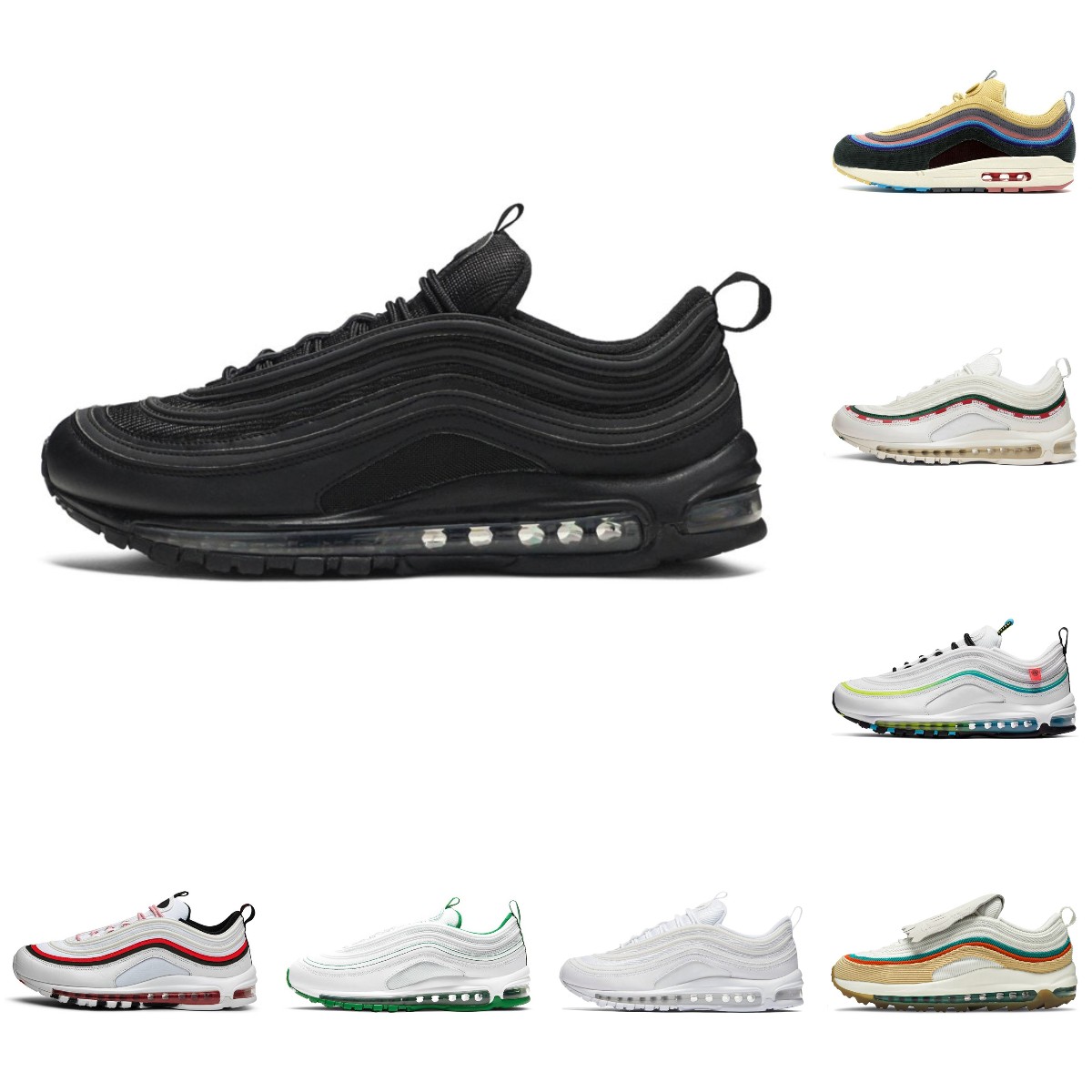 

2022 Classic 97 Sean Wotherspoon 97s Mens Running Shoes Triple White Black Golf NRG Lucky And Good MSCHF X INRI Jesus Celestial Men Women Sports Trainer Sneakers Y366, Please contact us