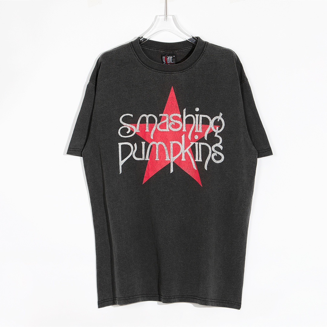 

T Shirt Men's Plus Tees Washed Distressed Retro T-Shirts Letter Print