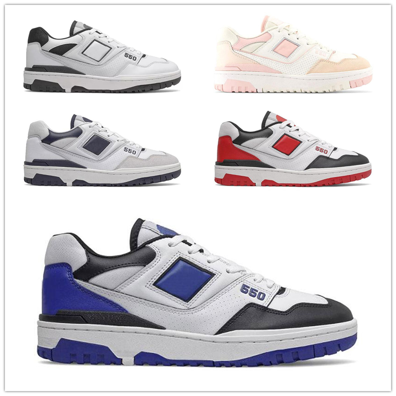 Designer 2022 Top Quality 550 Chaussures de course BB550 Sneakers UNC White University Blue Shadow Au Lait White Pink Trainers Sports Skateboard