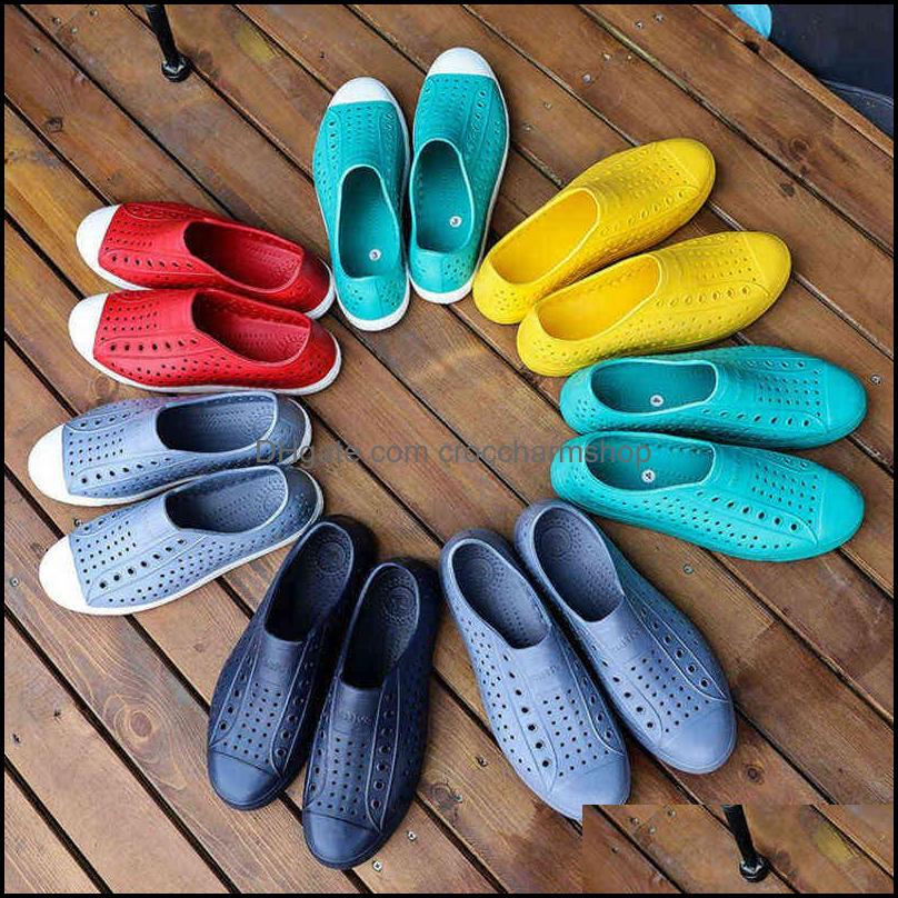 

Sandals Shoes Accessories Excargo Pvc Summer Plastic Men Flats Slip On Loafers Light Weight Male S Dhkdt, White red
