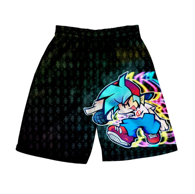 

Men's Shorts Friday Night Funkin 3D Pants Summer Women/Men Elastic Waist Cool Streetwear Hip Hop Style Unisex Hight Quality Sweatpants, As shown
