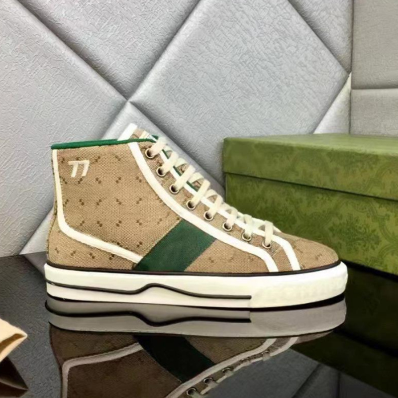 

2022 Designers Tennis 1977 sneaker canvas Shoe Beige Blue washed jacquard denim Women Shoes Ace Rubber sole Embroidered Vintage, Customize