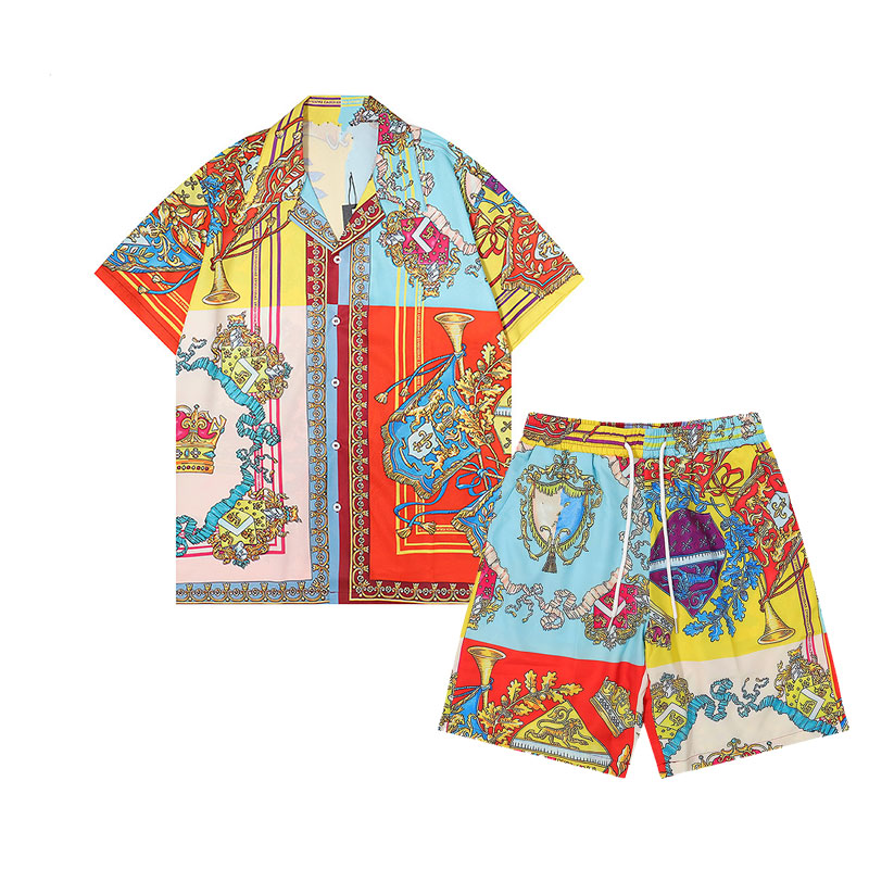 

2022 Summer Designers Bowling Shirts Board Beach Shorts Fashion Outfit Tracksuits Men Casual Hawaii Shirt Swimming Trunks Quick Drying SwimWear Pants M-3XL, As picture show