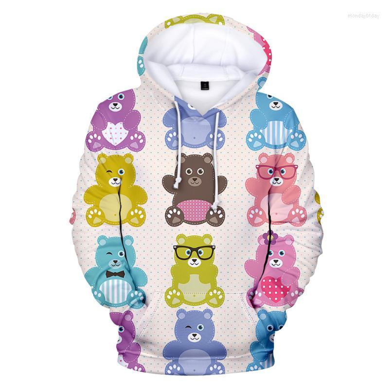 

Men's Hoodies & Sweatshirts 3D Full Print Bear Men Women Streetwear Autumn Hip Hop Animal Hooded Casual Boys Girls Long Sleeve Pullovers