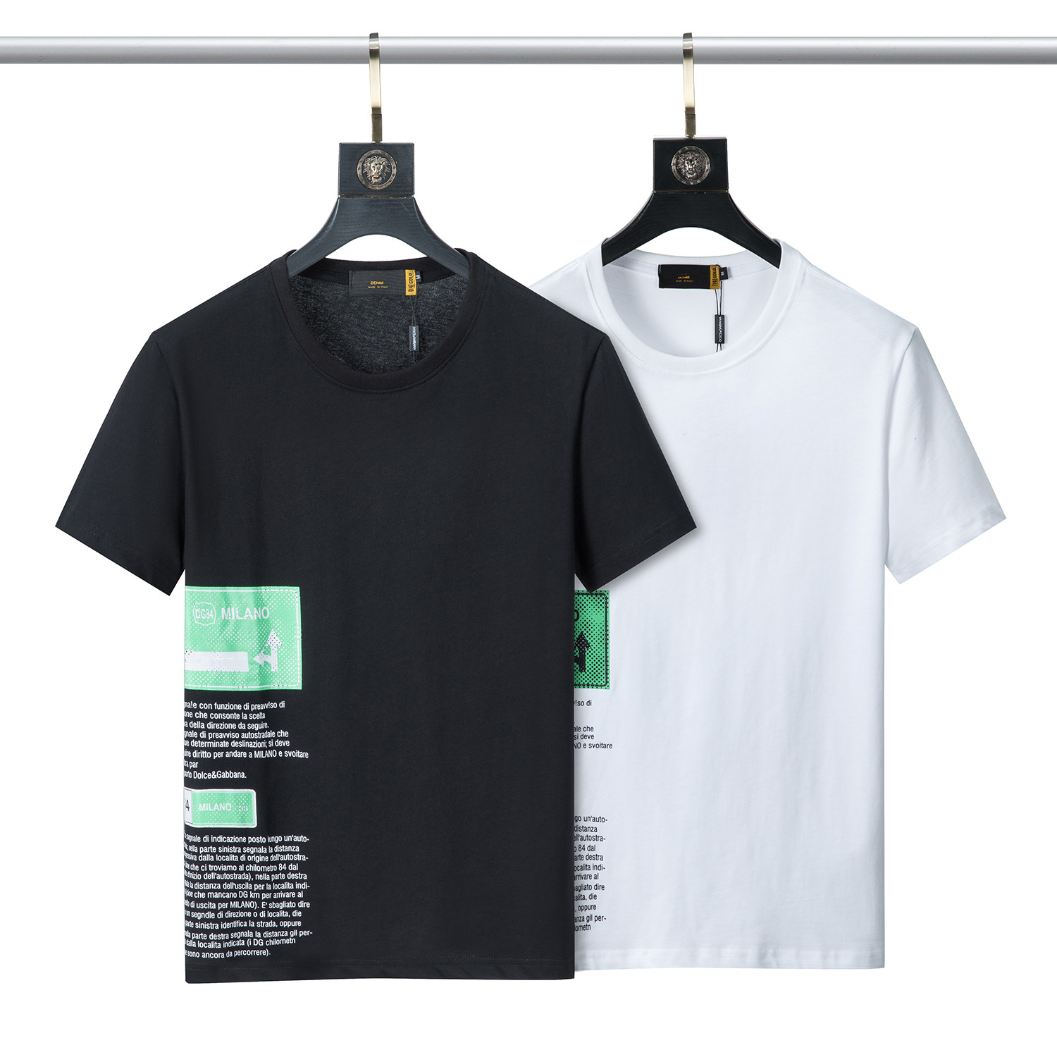 

Men's T-Shirts Luxo dsigner double g fashion brand big eyes printed short sleeve men neck graphic shirts anime shirt PQD6, White